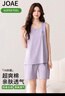 JOAE【純棉抑菌】吊帶睡衣女士背心無(wú)袖短褲家居服薄款套裝XL 曬單實(shí)拍圖