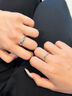 寶菲格PT950鉑金對戒指鉆石結(jié)婚白金男女情侶對戒活口可調(diào)節(jié) 鉑金女鉆戒＋男戒 【支持假一賠三，免費(fèi)刻字】 曬單實(shí)拍圖