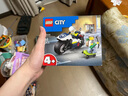 樂高（LEGO）積木拼裝玩具 城市系列 60455警用摩托車大追擊4歲+ 兒童生日禮物 曬單實拍圖
