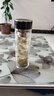 富光銘成雙層抗菌玻璃杯男士茶水分離泡茶杯辦公水杯杯子長(cháng)輩生日禮物 銀離子抗菌黑色 400ml 曬單實(shí)拍圖
