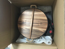 王源吉鐵鍋炒鍋雙耳蘇鍋王生鐵炒菜鍋鑄鐵無涂層圓底老式傳統(tǒng)大肚龜紋鍋 蘇鍋王【杉木蓋】 38cm 曬單實拍圖