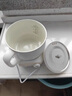 YRYE蘇泊(SUIPOR)爾同款分體電飯煲智能廚房家用多功能迷你小型1一2人帶蒸煮電飯鍋宿舍 陶白-帶蒸籠- 1.2L 曬單實(shí)拍圖