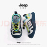 JEEP吉普男童鞋子兒童運動(dòng)鞋透氣網(wǎng)鞋女大童戶(hù)外跑鞋牛仔藍/冰川灰33 曬單實(shí)拍圖