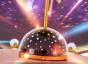 ARROW箭牌照明 北歐滿天星臥室燈皇冠燈兒童房公主房星空吸頂燈具 星空投影【金色50cm/三色】 曬單實拍圖