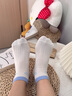 雅鹿襪子女生夏季薄款防臭吸汗短襪輕薄透氣網(wǎng)眼襪純色運動(dòng)短筒襪穿搭好心情：【5雙裝】均碼 雅鹿正品：【均碼】34-40碼 曬單實(shí)拍圖