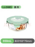 樂(lè)扣樂(lè)扣飯盒微波爐加熱專用玻璃碗帶蓋上班族帶飯便當(dāng)盒大容量圓形保鮮盒 曬單實(shí)拍圖