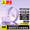 倍思蘋果充電器30W/20W折疊智能低溫不傷機(jī)快充Type-c充電器套裝適用iPhone16/15pro/14蘋果快充套裝 【蘋果16/15套裝】星云紫+1.5米雙C快充線 適用蘋果全系-安全快充不傷 曬單實拍圖