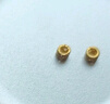 沃爾金足金999黃金錢(qián)幣藏線(xiàn)珠隔片通孔DIY隔珠轉運珠手鏈小金珠子小配件 0.4-3mm藏線(xiàn)珠-約4顆 曬單實(shí)拍圖