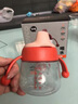 日康（rikang）學(xué)飲杯6個(gè)月+寶寶鴨嘴杯兒童水杯防漏防摔PCT材質(zhì)180ML 粉色B1042 曬單實(shí)拍圖