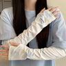 斐卡薇防紫外線冰袖女寬松防曬袖套夏季戶外開(kāi)車(chē)冰絲護(hù)手袖登山騎行套袖 2雙換洗裝【綠色+藍(lán)色】 曬單實(shí)拍圖