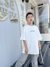 G.duck2025新款夏季兒童時(shí)尚套裝男女童字母印花短袖T恤牛仔褲兩件套潮 白色T恤 120 cm 曬單實(shí)拍圖