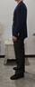 By Creations柏品布雷澤純羊毛單西服男士商務(wù)休閑職業(yè)正裝雙排扣西裝外套上衣 藏青色（雙排扣） 46 (170/88A) 曬單實(shí)拍圖