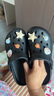 名創(chuàng)優(yōu)品（MINISO）洞洞鞋男女夏季外穿涼鞋防滑厚底踩屎感包頭涼拖鞋 卡其+海洋星星 曬單實(shí)拍圖