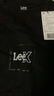 Lee25新品標(biāo)準(zhǔn)版圓領(lǐng)方型印花Logo摩登中性男短袖T恤 曬單實(shí)拍圖