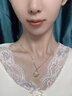 KZD胖東來不規(guī)則巴洛克珍珠項鏈女2025感毛衣鏈 金色巴洛 克珍珠老鳳 祥 曬單實拍圖
