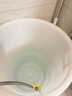 法歐諾牛筋大水桶塑料桶加厚大容量家用帶蓋圓桶儲(chǔ)水桶釀酒發(fā)酵桶叉車桶 160L白色不帶蓋 曬單實(shí)拍圖