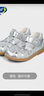江博士夏季女童百搭透氣步前鞋 寶寶學(xué)步可愛(ài)公主包頭兒童涼鞋 銀色 22 腳長(cháng)約13.0-13.6 曬單實(shí)拍圖