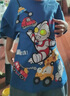 G.DUCKKIDS小黃鴨聯(lián)名兒童奧特曼衣服套裝男童夏裝寶寶短袖t恤牛仔褲兩件套 藍(lán)色套裝 110 尺碼4~5歲【100-110cm】 曬單實(shí)拍圖