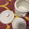 貝瑟斯陶瓷碗燉盅 象耳把手燉湯盅餐具罐帶蓋隔水燉罐1500ml 曬單實拍圖