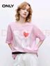 ONLY 2025春季青春甜美涂鴉印花寬松圓領(lǐng)短袖T恤女|125101107 曬單實(shí)拍圖