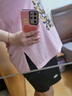 婧麒（JOYNCLEON）孕婦褲夏季外穿短褲安全褲闊腿西裝褲大碼打底褲黑 XXL jyk179089 曬單實(shí)拍圖