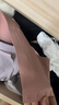 嫚熙（EMXEE）孕婦哺乳文胸內(nèi)衣喂養(yǎng)胸衣舒適上托聚攏懷孕期喂奶文胸女 月球棕 L 曬單實拍圖