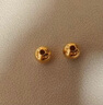 沃爾金黃金轉(zhuǎn)運(yùn)珠小金珠足金999重版加厚散珠黃金光面金珠古法珠手串DIY 0.8g,4mm古法重版4顆 曬單實(shí)拍圖