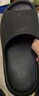 特步（XTEP）拖鞋男士一字拖鞋外穿男情侶款夏季軟彈運動(dòng)拖鞋 A461 黑 39-40 曬單實(shí)拍圖