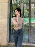 TKSY春秋2025新品法式一字肩領(lǐng)打底毛衣女裝內(nèi)搭長袖針織衫上衣薄 啡駝色 M 【建議100-110斤】 曬單實拍圖