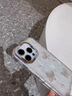SONGNITE珍珠蝴蝶適用蘋果16promax手機殼iphone15新款水鉆鏡頭膜14pm貝殼紋13氣囊防摔12相機按鍵全包高級 【純色蝴蝶】AI相機按鍵  珍珠水鉆 蘋果16pro max 曬單實拍圖