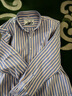 奧萊斯特保羅純棉秋季牛津紡男士襯衫條紋休閑中年長(cháng)袖男式寸衫全棉襯衣 PL111（100%棉 ） 42 曬單實(shí)拍圖