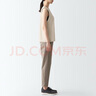 無印良品（MUJI） Walker 女式防紫外線性能吸汗速干無袖T恤防曬衣 BIE04A3S 淡黃色 XL （165/92A） 曬單實拍圖
