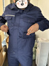 京創(chuàng)輝煌秋冬季工作服男套裝網(wǎng)格防靜電車間汽修勞保服工裝單上衣外套定制 【單上衣】藏藍色 S (160) 曬單實拍圖
