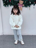 班喜迪女童褲子春秋款2025新款洋氣休閑長(zhǎng)褲寶寶衛(wèi)褲小童秋裝兒童喇叭褲 灰色 100 cm 曬單實(shí)拍圖