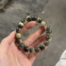 世希白玉菩提根老陳籽手串菩提子文玩男女手鏈單圈佛珠繞指柔小眾禮物 【11mm桶珠】水墨白玉菩提手串 【禮盒裝】 曬單實(shí)拍圖