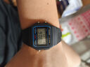 卡西歐（CASIO）小方塊簡(jiǎn)約復(fù)古防水電子學(xué)生表男女手表情人節(jié)禮物 F-91W-1 曬單實(shí)拍圖