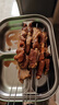 新食道東北大油邊豬油邊肉串燒烤食材炸串燒烤半成品油邊串 豬油邊串10串400克 曬單實拍圖