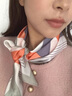 魯伊森德國小方巾絲巾女2025新款夏季領巾送媽媽百搭系脖感實用搭配襯衫 一城春弄 曬單實拍圖