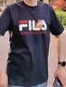 FILA斐樂(lè)官方男裝情侶多彩T夏季新款小狐貍刺繡純棉時(shí)尚休閑短袖T恤男 傳奇藍(lán)-NV M 170/92A/M 曬單實(shí)拍圖