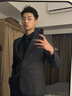 休塔【抗皺易打理】深灰色西服男套裝商務(wù)休閑英倫風(fēng)新郎結(jié)婚禮服正裝 深灰色【單西】外套 L 【48A】 曬單實(shí)拍圖
