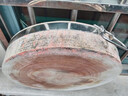 喆系新品柳木實(shí)木菜墩菜板砧板整木圓形防霉加厚家用商用案板肉墩 修緣去皮款 直徑40厚送鋼圈提手 8cm 曬單實(shí)拍圖