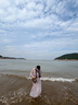 玖姿·安娜蔻優(yōu)雅氣質(zhì)手繪風(fēng)碎花收腰雪紡連衣裙女2025春季新款 花粉藍(lán) L 曬單實拍圖