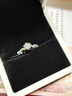 星夢莫桑石鉆戒指女純銀精致高級感求結婚戒送女友生日情人節(jié)禮物 星夢鉆戒鉑金色50分 默認活口可以調節(jié)大小 曬單實拍圖