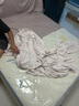 喜臨門男孩女孩通用實木皮床 青少年雙人床主臥學(xué)生床 貝殼[床架] 日光黃+升級款諾藍(lán)10H床墊 1.8*2米 曬單實拍圖