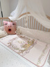 英氏（YEEHOO）冰絲苧麻涼席墊子母嬰A類(lèi)嬰兒童幼兒園可機洗水洗65*120 曬單實(shí)拍圖