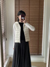 美力城鵝絨羽絨服2024新款輕薄內(nèi)膽貼身短外套三防面料連帽戶(hù)外運(yùn)動(dòng)風(fēng) 鉑金白（拼接款） S 155/80A 曬單實(shí)拍圖