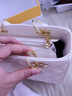 紀(jì)詩哲（GIEVSZHE）包包女包輕奢品牌單肩包女士斜挎戴妃包 520情人節(jié)生日禮物送老婆 【白色logo款】奢侈高端女士包 精美禮盒裝 曬單實(shí)拍圖