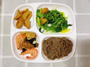 享樂伴加厚密胺快餐盤四格盤子塑料學校食堂自助餐盤分格盤飯盤快餐店 白色 四格餐盤 曬單實拍圖