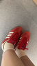 阿迪達(dá)斯 （adidas）中性 三葉草系列 GAZELLE INDOOR 低幫休閑鞋 IF1808 紅白  38  曬單實(shí)拍圖