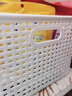 名創(chuàng)優(yōu)品（MINISO）格紋仿藤編收納筐 桌面收納盒宿舍辦公雜物收納籃 大號(hào)2個(gè)裝 曬單實(shí)拍圖